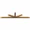 Ekena Millwork Saratoga Smooth Timber Gable Bracket, Western Red Cedar, 96"W x 24"H x 3 1/2"D x 3 1/2"F, 6/12 Pitch GBW096X24X0404SAR00SWR - alternate 4